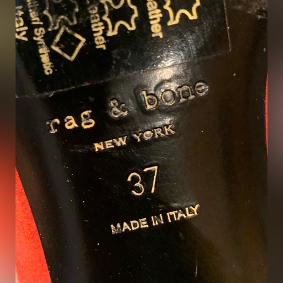 Rag & Bone Fei Suede Ankle Boots, Size 37 - Picture 8 of 15